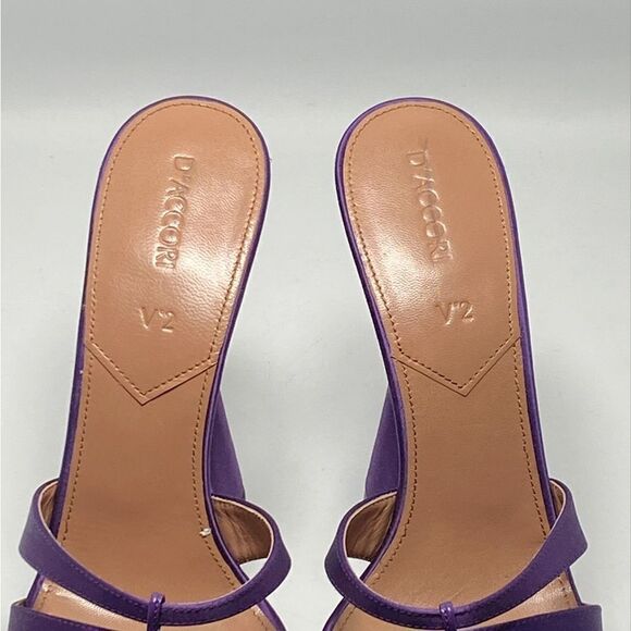 D'Accori Sienna Satin Platform Mules size 38.5 - Picture 6 of 13